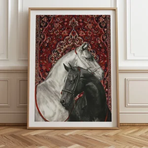 Tekli Ahşap Çerçeveli Tablo Tek Parça Poster Tablo