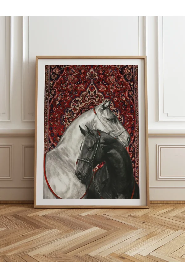 Tekli Ahşap Çerçeveli Tablo Tek Parça Poster Tablo